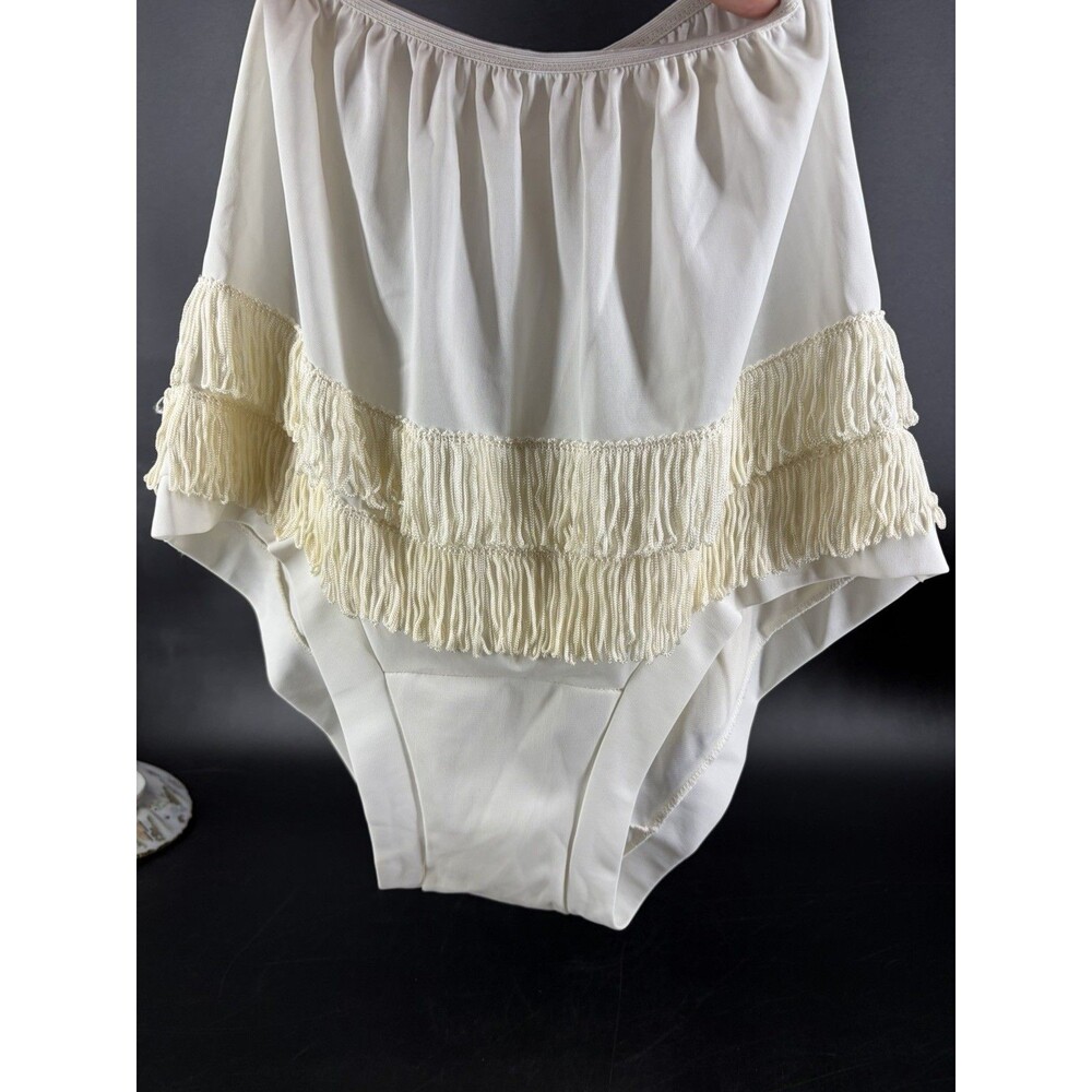 Vintage  1960's Tempo Hollywood Pin Up Go Go Fringe Tassel Nylon Panties Sz Sm
